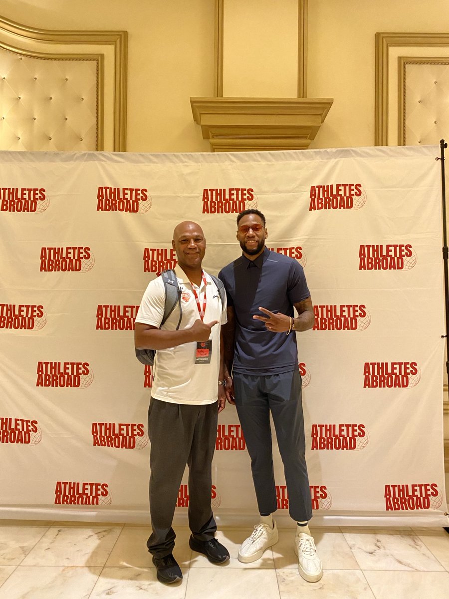 Photo with China CBA MVP,ex NBA n now co-founder of Athletes Abroad Organization Sonny Weems in Las Vegas During NBA Summer League