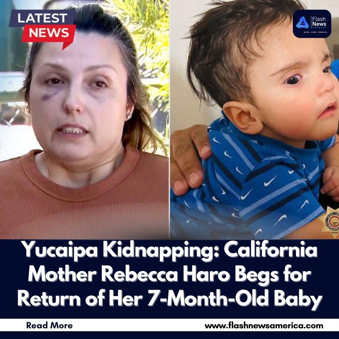 Flashnewsameric's tweet photo. Baby missing in Yucaipa after mom was attacked while changing diaper outside store. 7-month-old Emmanuel Haro last seen in black Nike onesie. K-9s and helicopters combing area—authorities say foul play can’t be ruled out. Please help bring him home. #MissingBaby https://t.co/UZBTYjQdWE