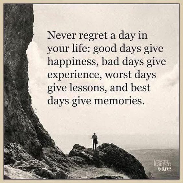 So true! #noregrets #LifeLessons