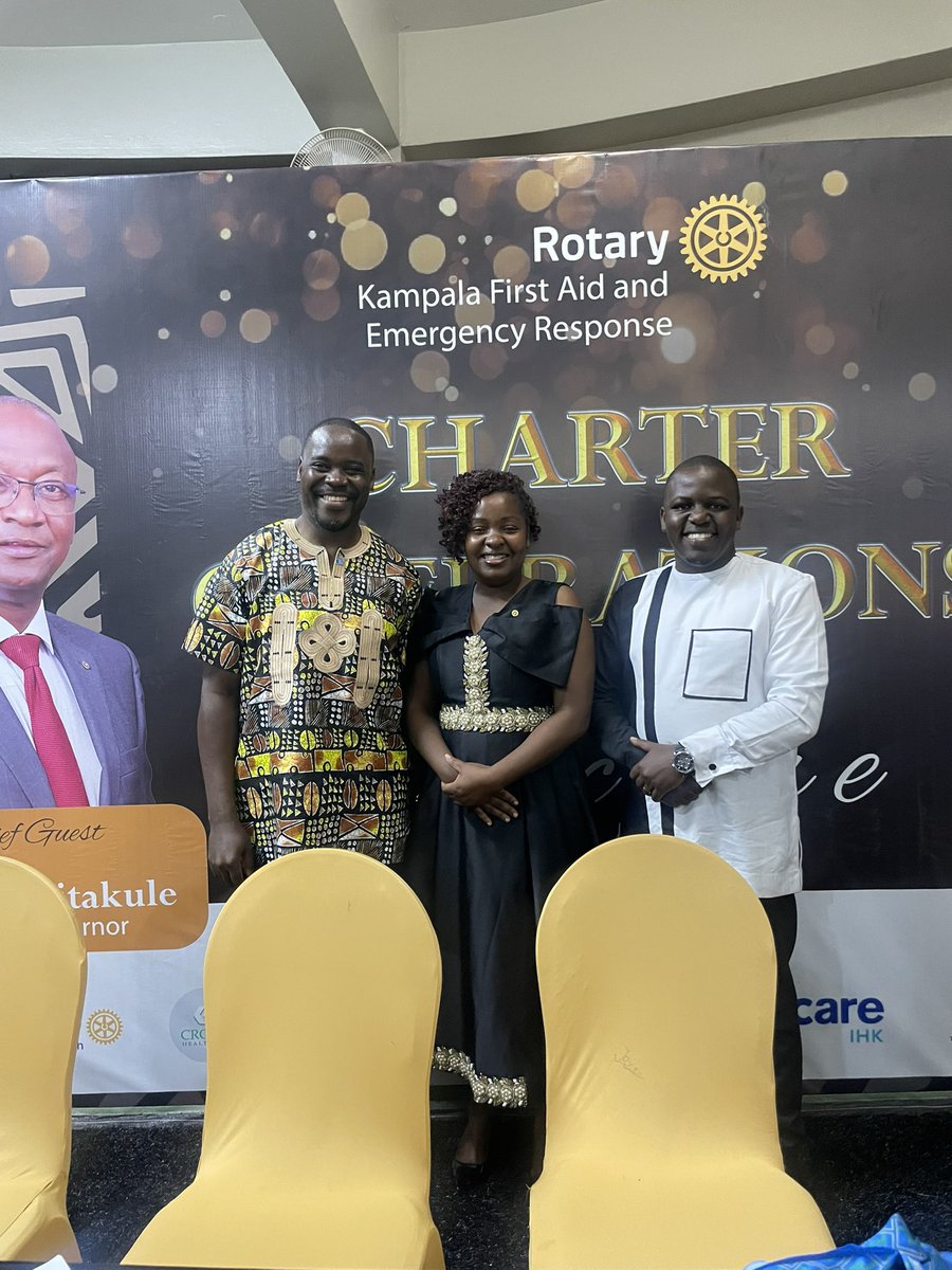 Asasira_Ignatiu's tweet image. Last evening, I represented @kanosug on the Charter Night celebrations and the Birth of The Rotary Club of Kampala First Aid and Emergency Care. 

If you haven’t joined Rotary &amp;amp; Rotaract, follow this conversation and make it a bucket list
#ItsTimeToJoinRotaract 
@RotaractD9213