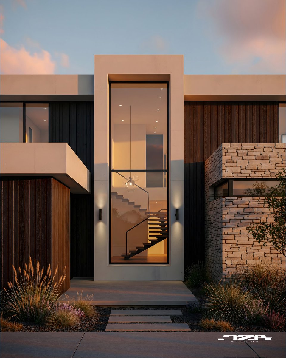 JZBstudioz's tweet photo. Residence Zeal 🍁

 A contemporary home that blends clean geometry, warm textures, and natural light.

Emphasizes a Seamless connection between indoors and outdoors with Minimalist lines balanced with warm, natural finishes.

#Architecture #ResidentialDesign #ModernArchitecture https://t.co/tFrcH9hsay