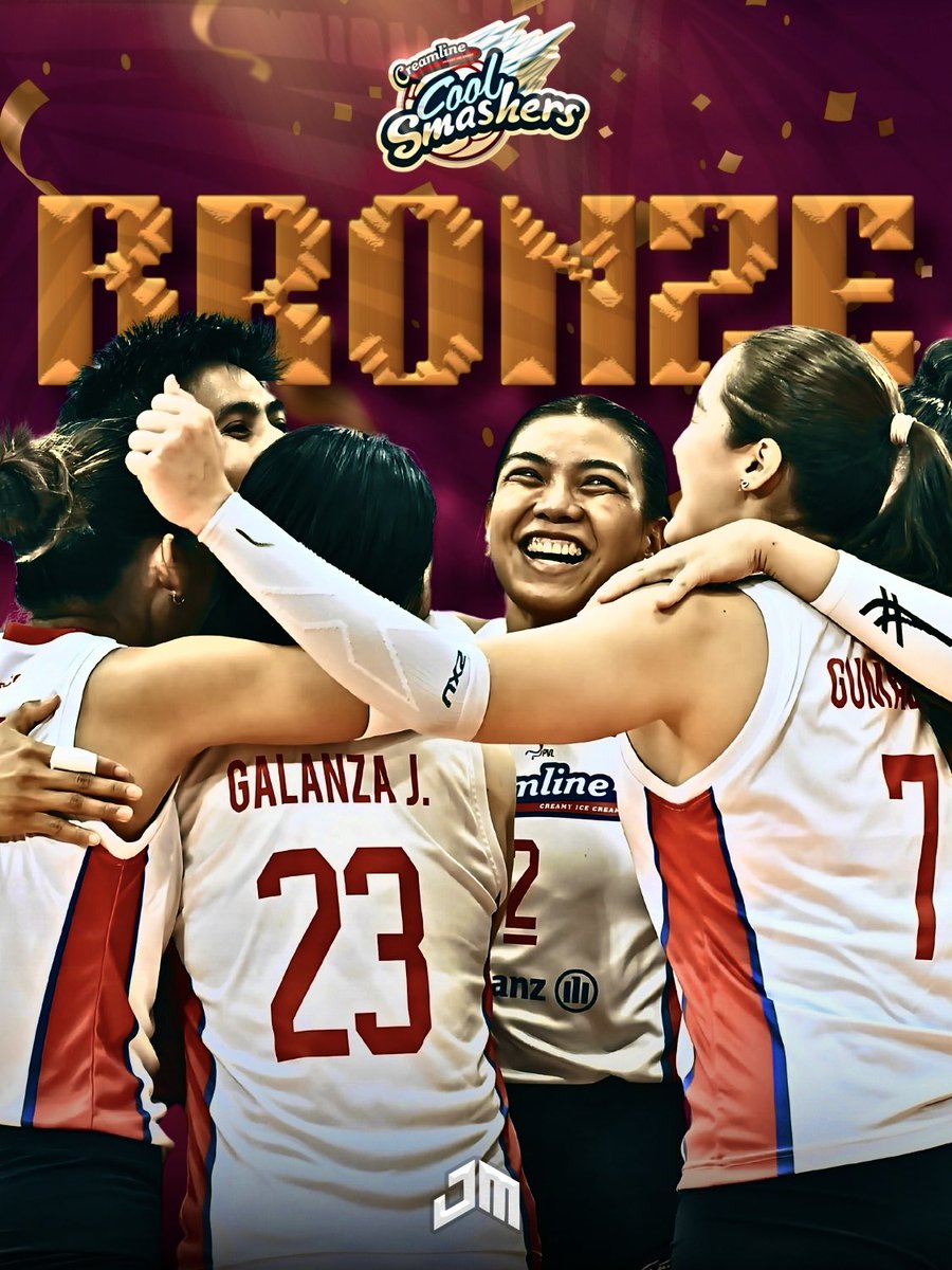 johnmarkdg_'s tweet photo. CREAMLINE WINS BRONZE 🍦

Creamline retaliates against Cignal in the 2025 PVL on Tour to extend its podium streak and bring home the bronze!

#PVL2025 #PVLonTour @spinph https://t.co/dwSDYuzAAl
