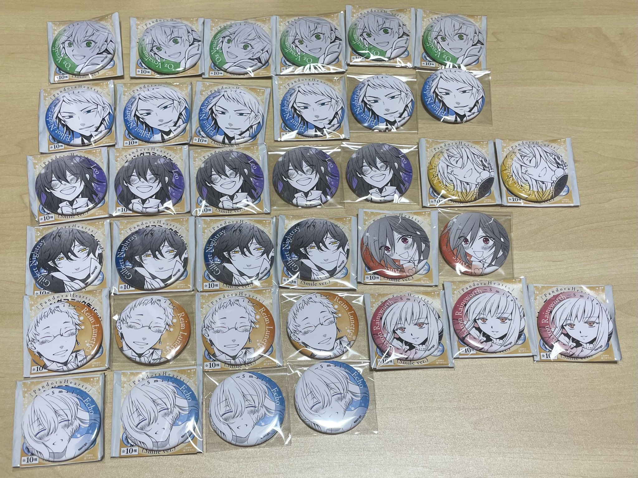 パンドラハーツ 缶バッジ 全8種 花言葉 パンヴァニカフェ 望月淳『PandoraHearts』 花言葉シリーズ 缶バッジ ヴィンセント