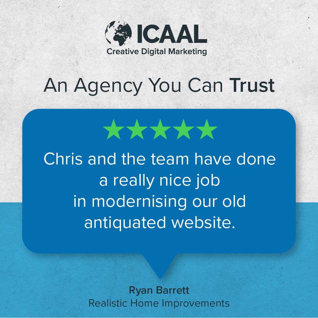 Nothing makes our day like hearing from a happy client! 💬
We’re so proud to create websites that not only look amazing but help our clients grow. Thank you for trusting ICAAL with your vision! 💻✨ #HappyClient #WebsiteDesign #TeamICAAL
