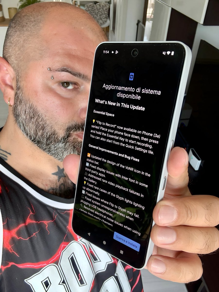 MikyAncona's tweet image. Nothing Phone (3a) Pro 
Uno dei migliori medio-gamma in circolazione si aggiorna… e si perfeziona ancora di più! 
#NothingPhone3aPro #MidRangeKing #SmartphoneUpdate #CameraUpgrade #EssentialKey #NothingPhone #TechTrends #Android15 #NothingOS #MobileInnovation @nothing