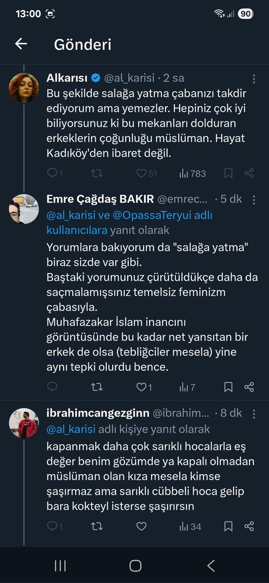 Sadece şunu yazdım ve hayatımın en hızlı bloğunu yedim sanırım.

İşine gelmeyen ilk cevaba hemen engel.

Gerçek feministler dertlerini anlatabilmek için önce bunları temizlemeleri lazım aralarından.