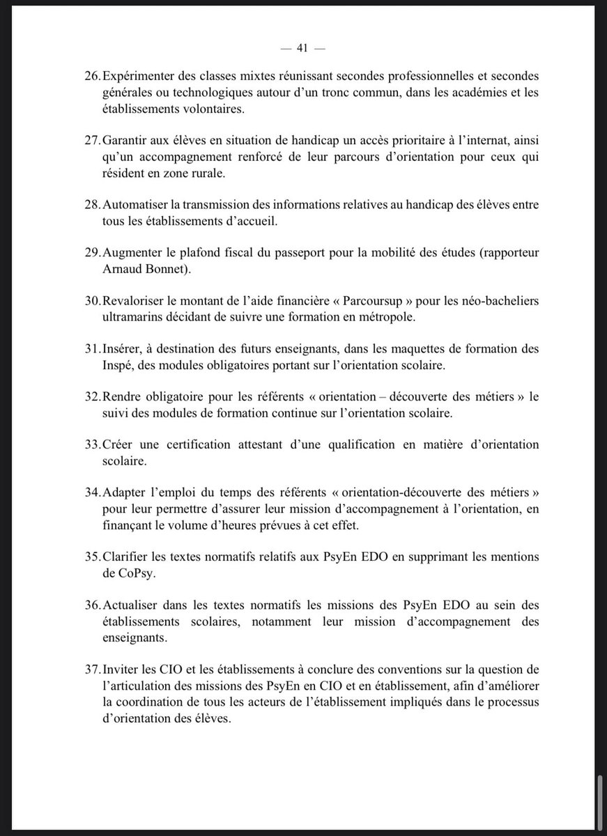 Julien Delmas (@juliendelmas) on Twitter photo Compte-rendu de la mission flash sur l'évaluation de l'accompagnement des élèves à la découverte des métiers et à l'orientation.
➡️ 45 propositions concrètes des députés rapporteurs <a href="/BonnetAd_Eelv/">Arnaud Bonnet</a> et <a href="/CroizierLaurent/">Laurent Croizier</a>
⤵️
assemblee-nationale.fr/dyn/17/organes… Compte-rendu de la mission flash sur l'évaluation de l'accompagnement des élèves à la découverte des métiers et à l'orientation.
➡️ 45 propositions concrètes des députés rapporteurs <a href="/BonnetAd_Eelv/">Arnaud Bonnet</a> et <a href="/CroizierLaurent/">Laurent Croizier</a>
⤵️
assemblee-nationale.fr/dyn/17/organes…