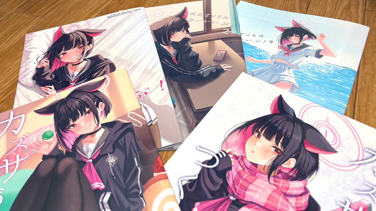 m_t_z_z_2's tweet image. らまさん（@ligmki8 ）の
「カズサアーカイブ3」

いよいよカズサ本も5冊目！！
今回も素敵で可愛いカズサがいっぱい楽しめる最高の本でした🥹✨
サインもいただいてしまって恐悦至極！！
