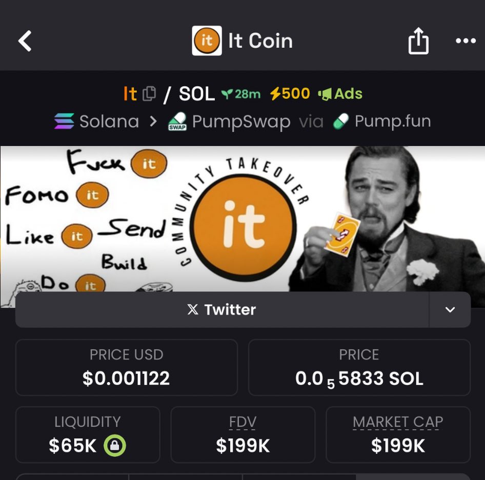 jackieSolanaa's tweet photo. Aped $it at $199k mcap in my private TG.

Join us for more calls.

$BOSS $Tanaki $Orange #Bluechip $Boris #Chadette $Lizard $Phi #Aurafarm $Dream #Believe $Boris
$Ban #BOSSDOG #USELESS $TROLL $Tokabu $nub $SPARK $CLIPPY $Verse $Bull  #Boatkid $Mask $Salary $Momo https://t.co/3azfI9QNgc