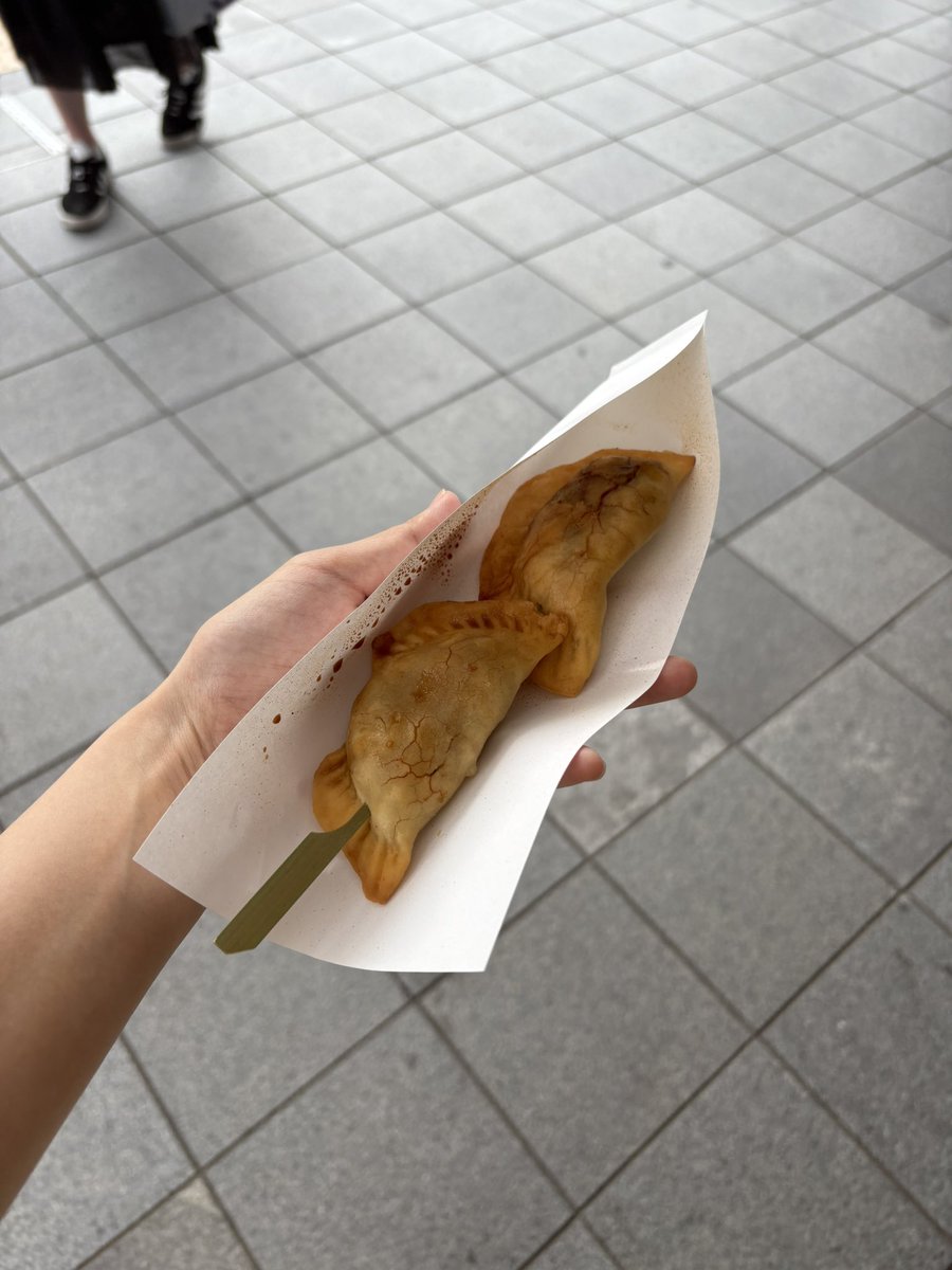 ゆばで揚げた餃子おいしかった！！！🥟