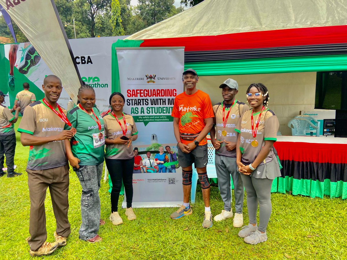 DOS_Makerere's tweet photo. We warmly welcome back our Safeguarding Champions who proudly represented us at #MakRun2025. Their participation was dedicated to raising support for the University’s Disability Support Center, which continues to play a vital role in empowering students with disabilities. https://t.co/6tC91sAVUj