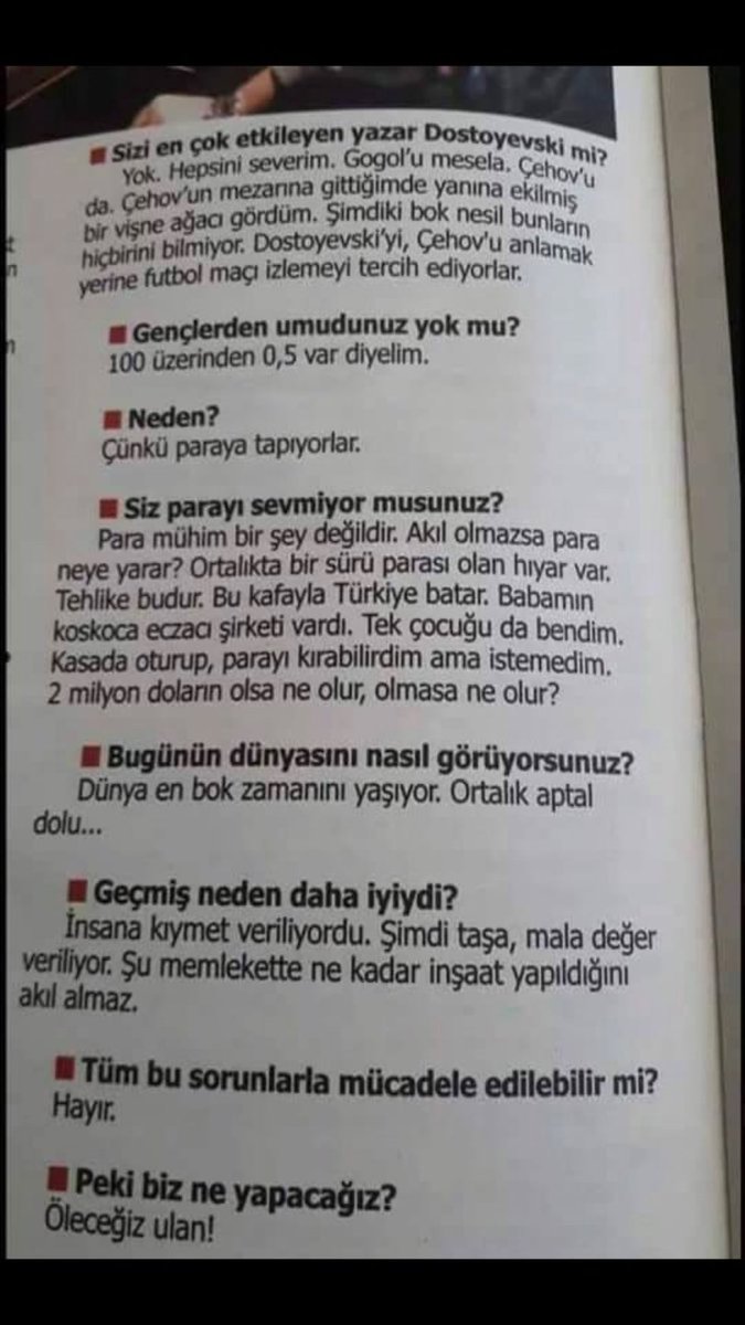 Ara Güler’in son röportajından ibretlik dersler.