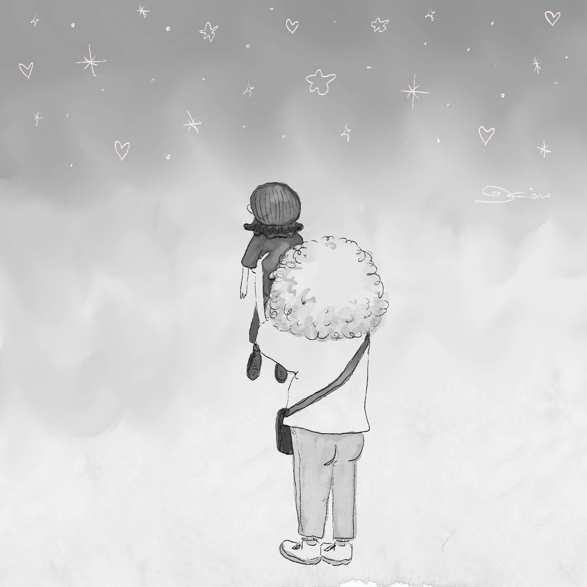 似顔絵イラストオーダーsample☆ No.3960 LOVE MY FAMILY #家族写真 #似顔絵イラスト #似顔絵