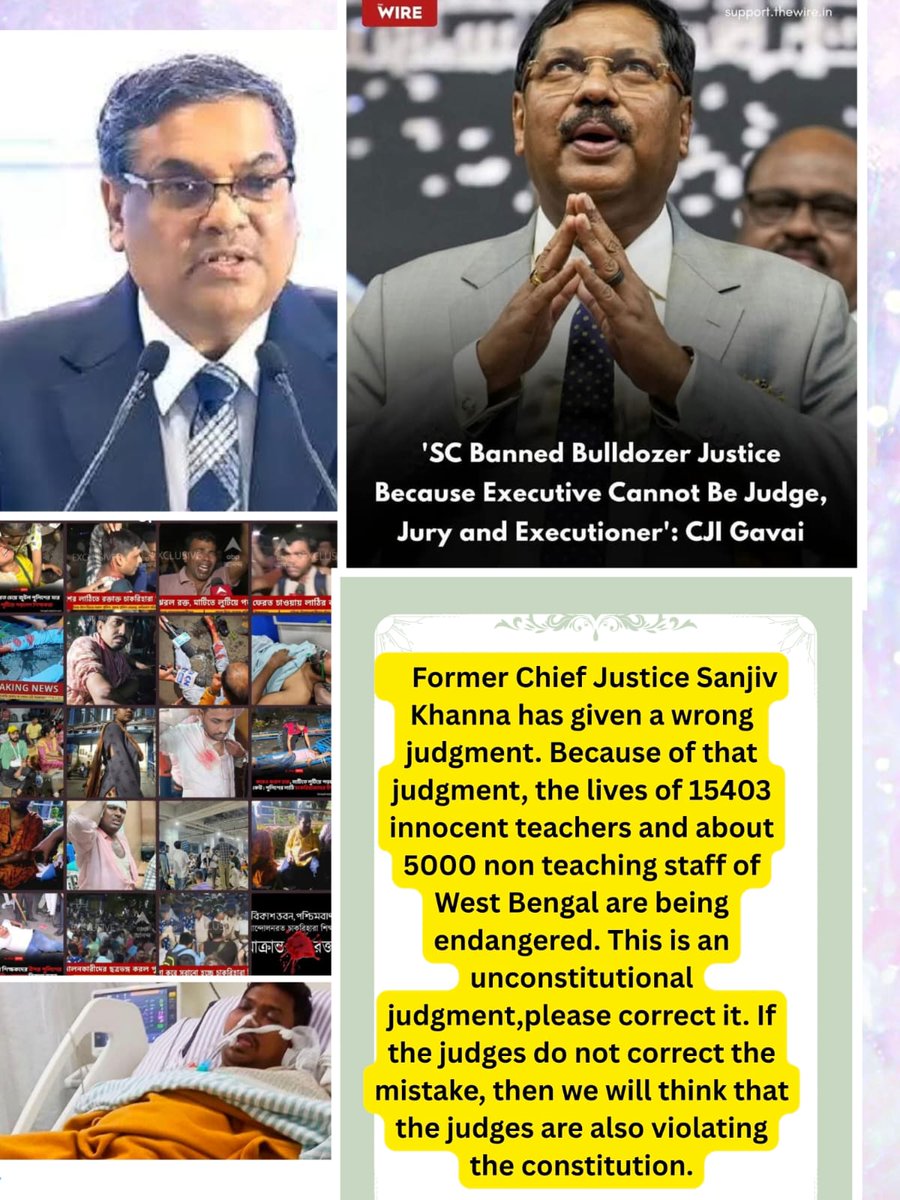 SandipaGuchait's tweet photo. #SaveUntaintedTeachersWbcssc2016 
@barandbench @ANI @PMOIndia @rashtrapatibhvn @UNHumanRights https://t.co/O1NxGdowj1