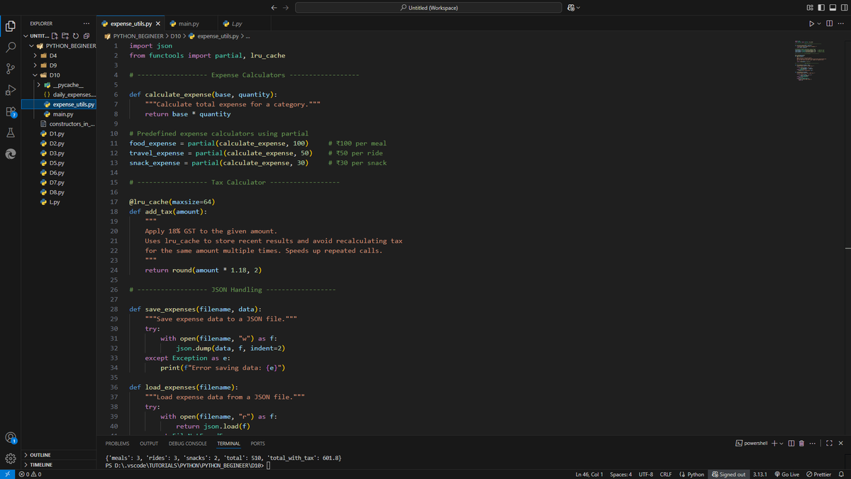 dev1Aashish's tweet image. Day 10 of my Python learning series — explored partial functions and code introspection.
#Python #100DaysOfCode #PartialFunctions #CodeIntrospection #DevJourney #PublicLearning #CodeNewbie
