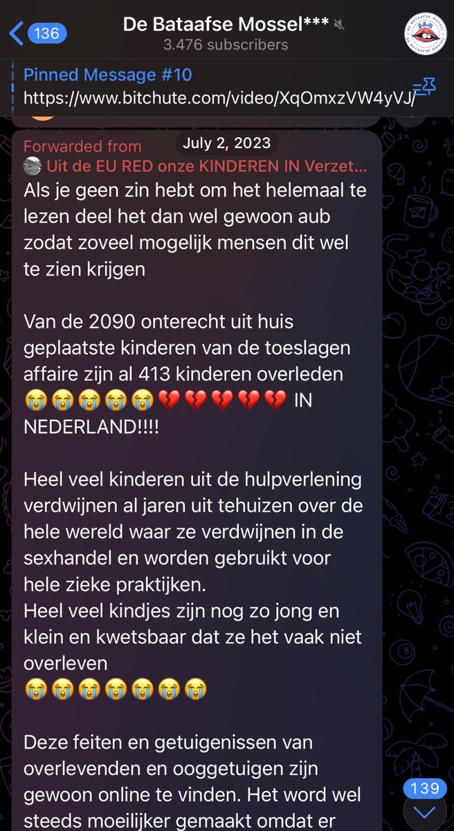 RRoerei's tweet photo. @marcelvandenber @pjvanerp @vissermc76 @tonfvandijk Van wat ik soms meekrijg op telegram. Het zit mijns inzien wel in hun achterhoofd en ze kunnen er rare verbanden mee leggen. https://t.co/5JOz0D5yMq