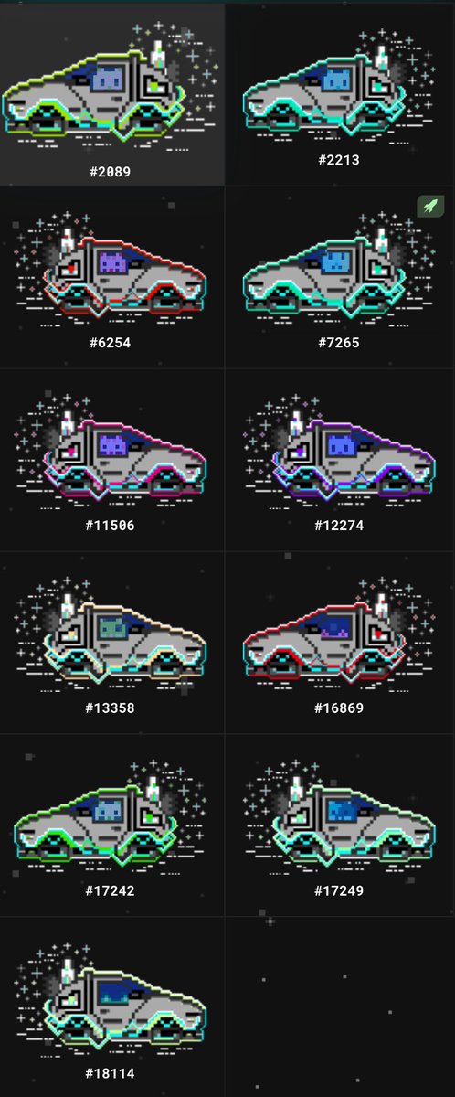 There was only ever 11 DeLorean’s made in 2021 and they sold out! Only 11 #Mooncats will ever own these! 

What a ride to be able to contribute to the project through my #pixelart other OG 2021 pieces still available. 🤓😎💯 hit me up!