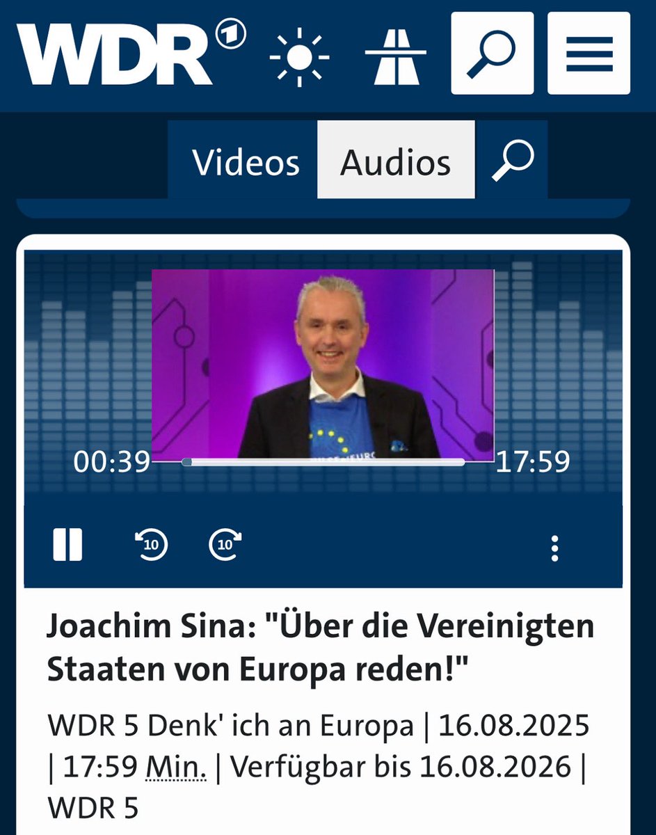 PulseofEurope's tweet image. Wie steht es um Europa? 
Was muss sich ändern? 
Think big! 🇪🇺

Joachim Sina / #PulseOfEurope-Vorstandsmitglied im @WDR 5 #DenkIchAnEuropa-Magazin! 

Anhören: 
🎧👇🏼
