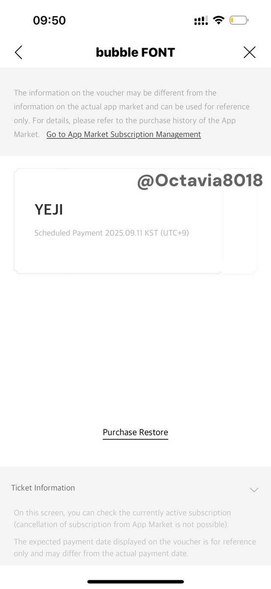 Octavia8018's tweet image. Love how bubble FONT makes every message feel so personal, as if Yeji wrote it just for me ✨ 
Her hand-drawn black hearts are my absolute favorite detail - so adorable! 🖤
#ITZYbubble  #bubbleFONT