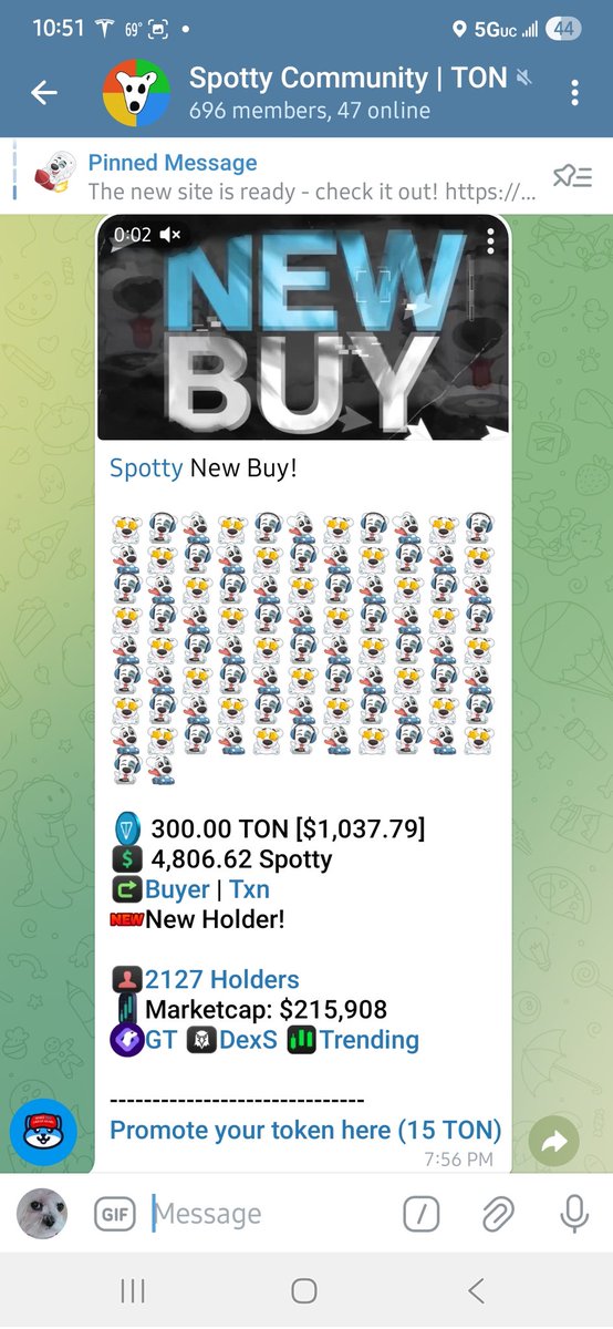 Duney🩸🩸🩸 (@duneyissa) on Twitter photo Almost 5,000 $Spotty for $1000! <a href="/SpottyTON/">Spotty Community | TON</a> has a lower market cap than $REDO and better liquidity.. What are you waiting for? Don't resist. Almost 5,000 $Spotty for $1000! <a href="/SpottyTON/">Spotty Community | TON</a> has a lower market cap than $REDO and better liquidity.. What are you waiting for? Don't resist.
