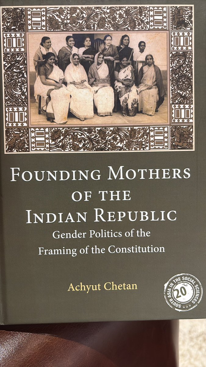 While reading Dr. Achyut Chetan’s “Founding Mothers of the Indian Republic”, I was deeply moved by the power and purpose behind every page. This book is more than a historical account, it is a restoration of memory - honouring the women who wrote themselves into the very fabric