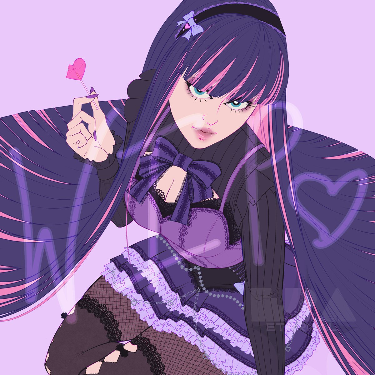 [wip] I had started these before the new season aired... I hope to make them prints!! <3 🧦👙
#PantyAndStocking #NewPSG