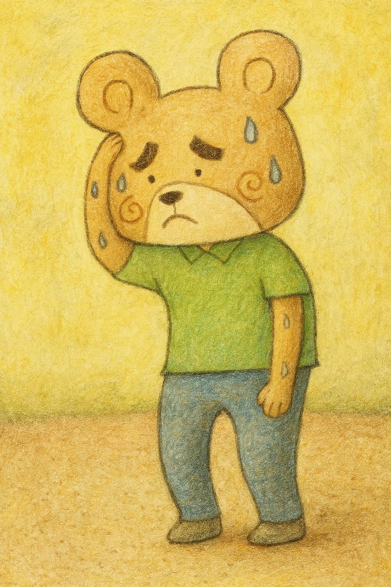 あっつい🥵
#クマ#くま#🐻
#クマのイラスト
#暑い#猛暑