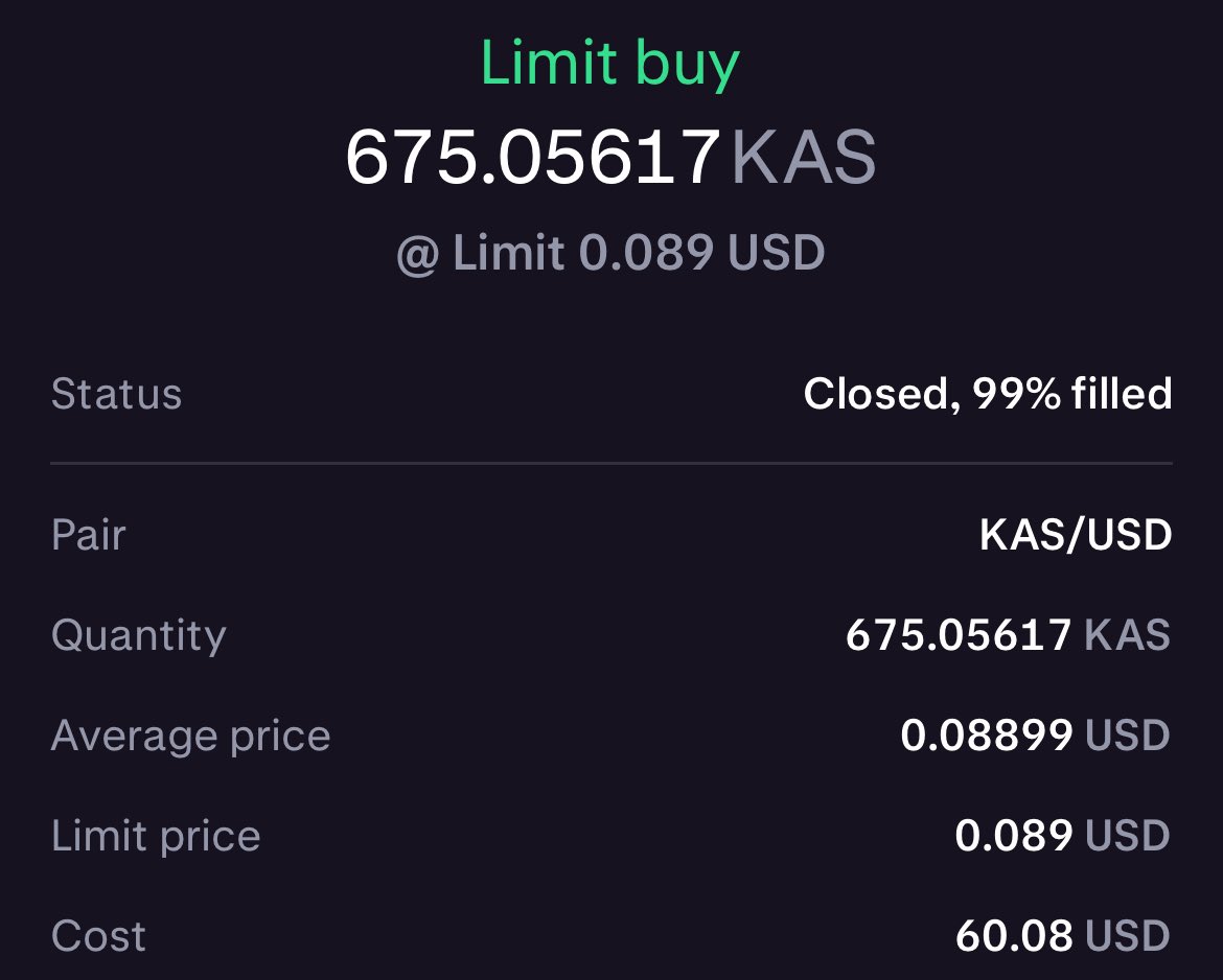 Mr. Kaspa (@kaspaguru) on Twitter photo Bought the $KAS @ .089 - already up nicely
Giveaway has doubled thanks to a generous donation from <a href="/crypto_phinatic/">Crypto Phinatic 𐤊</a> 🎉
2 winners will be announced today! Bought the $KAS @ .089 - already up nicely
Giveaway has doubled thanks to a generous donation from <a href="/crypto_phinatic/">Crypto Phinatic 𐤊</a> 🎉
2 winners will be announced today!