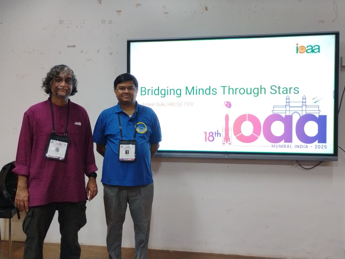 HBCSE (@hbcse_tifr) on Twitter photo The Chai and Why session at Ruparel College today features Prof. Aniket Sule of <a href="/HBCSE_TIFR/">HBCSE</a> also President IOAA talking about #IOAA2025 currently underway in Mumbai. The Chai and Why session at Ruparel College today features Prof. Aniket Sule of <a href="/HBCSE_TIFR/">HBCSE</a> also President IOAA talking about #IOAA2025 currently underway in Mumbai.