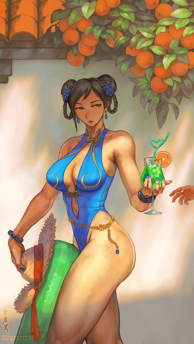 Megasawa1's tweet photo. 水着春麗の絵
#chunli #格ゲーキャラ描こうぜ https://t.co/lBlL18EbXz