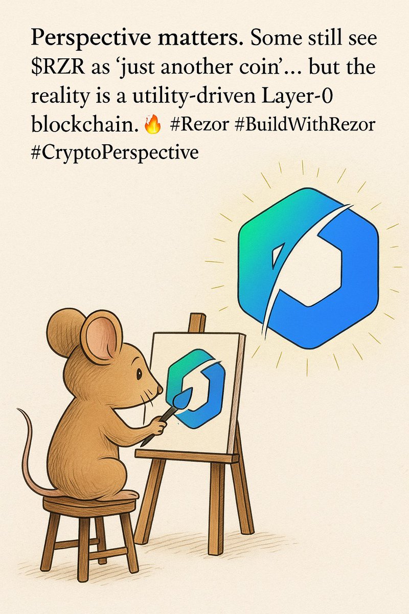 RelaxCrypto21's tweet photo. ๐ฃ๐ฒ๐ฟ๐๐ฝ๐ฒ๐ฐ๐๐ถ๐๐ฒ ๐บ๐ฎ๐๐๐ฒ๐ฟ๐.
Some still see $RZR as ๐๐ช๐จ๐ฉ ๐๐ฃ๐ค๐ฉ๐๐๐ง ๐๐ค๐๐ฃโฆ
but in reality, itโs a ๐ฃ๐๐ญ๐ฉ-๐๐๐ฃ ๐๐ฎ๐๐ฒ๐ฟ-๐ฌ ๐ฏ๐น๐ผ๐ฐ๐ธ๐ฐ๐ต๐ฎ๐ถ๐ป with real utility. ๐ฅ๐
#Rezor #BuildWithRezor #CryptoPerspective https://t.co/jAwz36DPR5