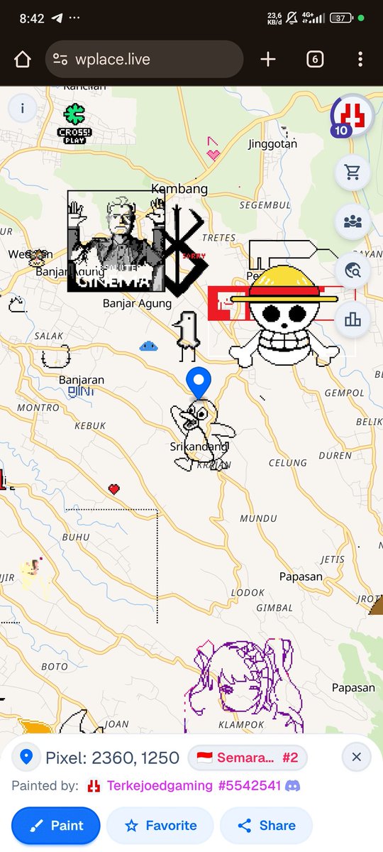 tgearning's tweet photo. @tuxonabstract @AbstractChain To enter the $TUX meme contest, I made pixel art live on my city map.
It took an day to make cause limited painted to use.
You can see my pixel art work at https://t.co/nIoEaw1GhS
And i will updated my artwork
Art work link : https://t.co/73Nx2bMhkV

@tuxonabstract @AbstractChain https://t.co/bnIwtbtdde