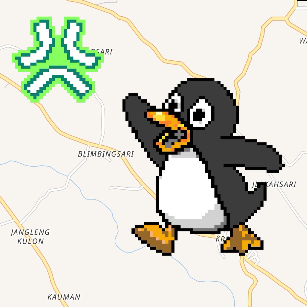 tgearning's tweet photo. @tuxonabstract @AbstractChain To enter the $TUX meme contest, I made pixel art live on my city map.
It took an day to make cause limited painted to use.
You can see my pixel art work at https://t.co/nIoEaw1GhS
And i will updated my artwork
Art work link : https://t.co/73Nx2bMhkV

@tuxonabstract @AbstractChain https://t.co/bnIwtbtdde