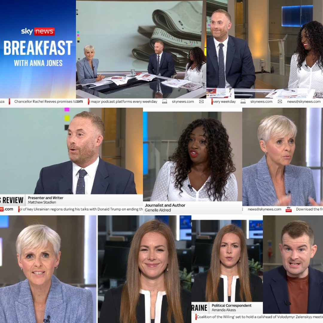 Now with my gal <a href="/amandaakass/">Amanda Akass</a> and <a href="/chrisdotlatchem/">Chris Latchem</a>, It's <a href="/MatthewStadlen/">Matthew Stadlen</a> and <a href="/genellealdred/">Genelle Aldred</a> joins "The Weekend Breakfast Show" with <a href="/AnnaJonesSky/">Anna Jones</a> on <a href="/SkyNews/">Sky News</a> and skynews.com for your Sunday's Breakfast News Review. #skynews