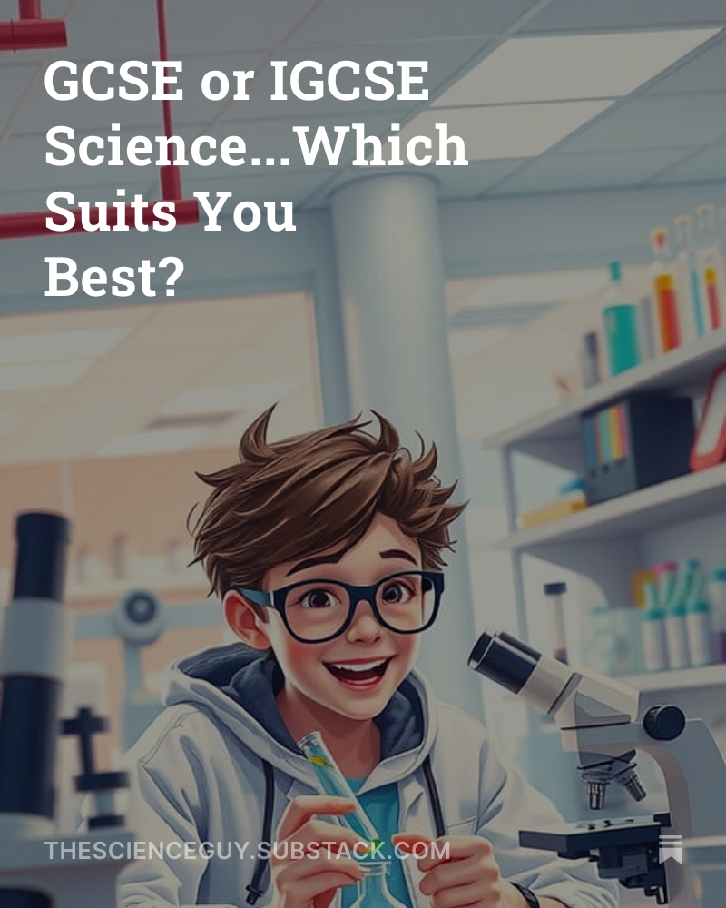 ready2role's tweet image. 🎓FREE Science Newsletter 👇👇

thescienceguy.substack.com/p/gcse-or-igcs…

#igcse #education #cambridge #internationalschool #science #igcsechemistry #igcsephysics #igcsebiology #igcserevision #studymotivation