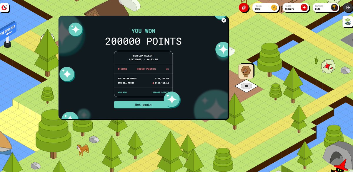 💎 Bet Win BITFLIP on Anoma! 💎 #DAY 10

📉 Bet 50,000 points on DOWN  nailed it, bagged 200,000 POINTS 🏆 (+150,000 profit)
📈 Bet 50,000 points on UP  missed it ❌ (–50,000)
🎡 Spins hit big → 3 red balls 🔴 + 7 blue balls 🔵
🦐 Played S.H.R.I.M.P!  earned 2,000 points

💰