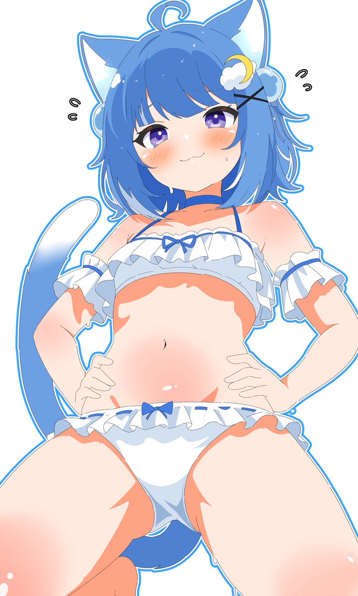 水着！
 #ろあのお絵かき #イラスト