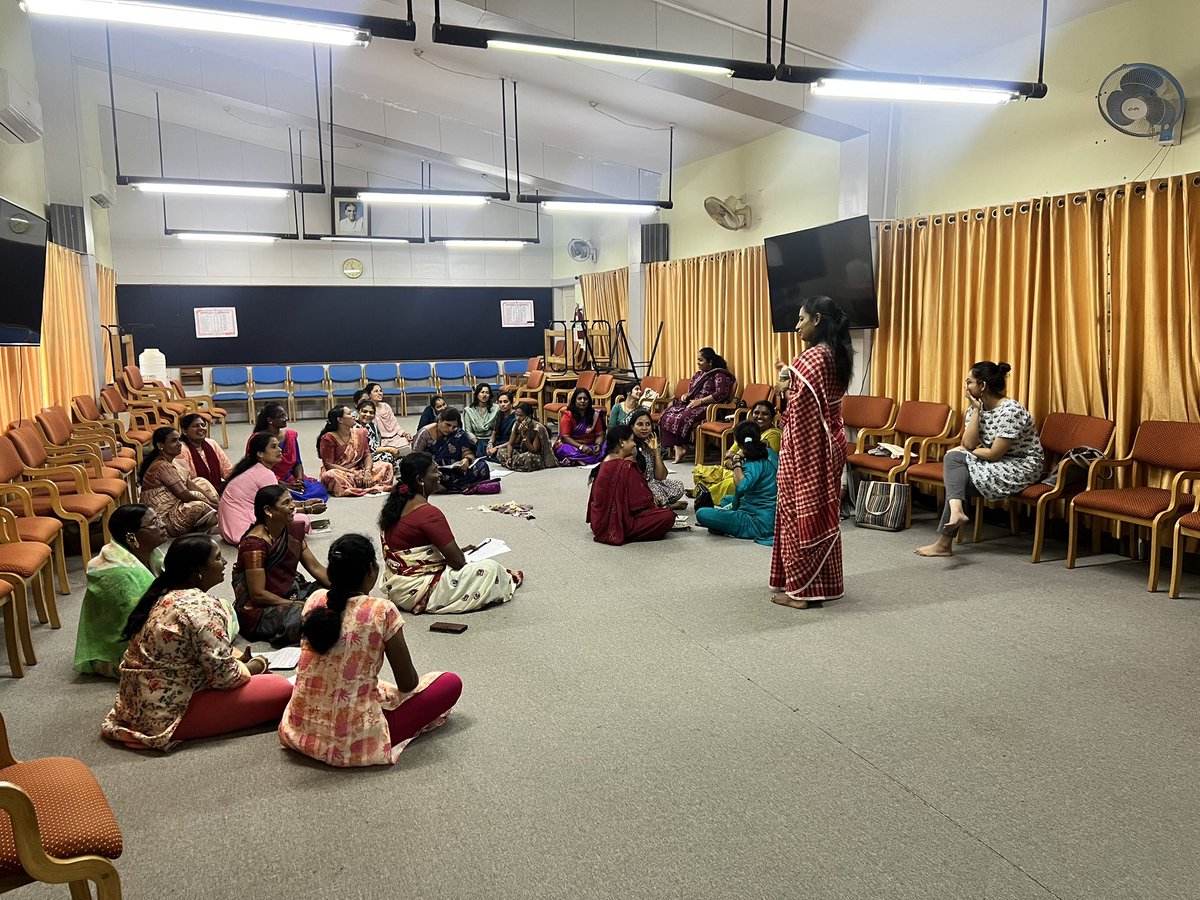 tarauk's tweet image. Gorgeous SIRD in Mysuru,  @isd2047 #SheRepresents training of elected women representatives.

Stories are so touching. 

Did you know that some women are named Saakamma (enough) to indicate that the family don’t want any more girls?

Trainers stunned that women boldly speak out.