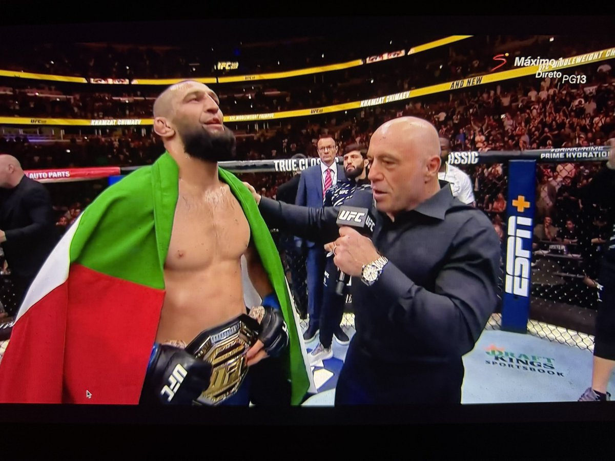 Long live Palestine long live! Thank you Khamzat for dropping that colonizer and congrats 🎉 
From the river to the sea, free free Palestine 🇵🇸💞🇿🇦#UFC319