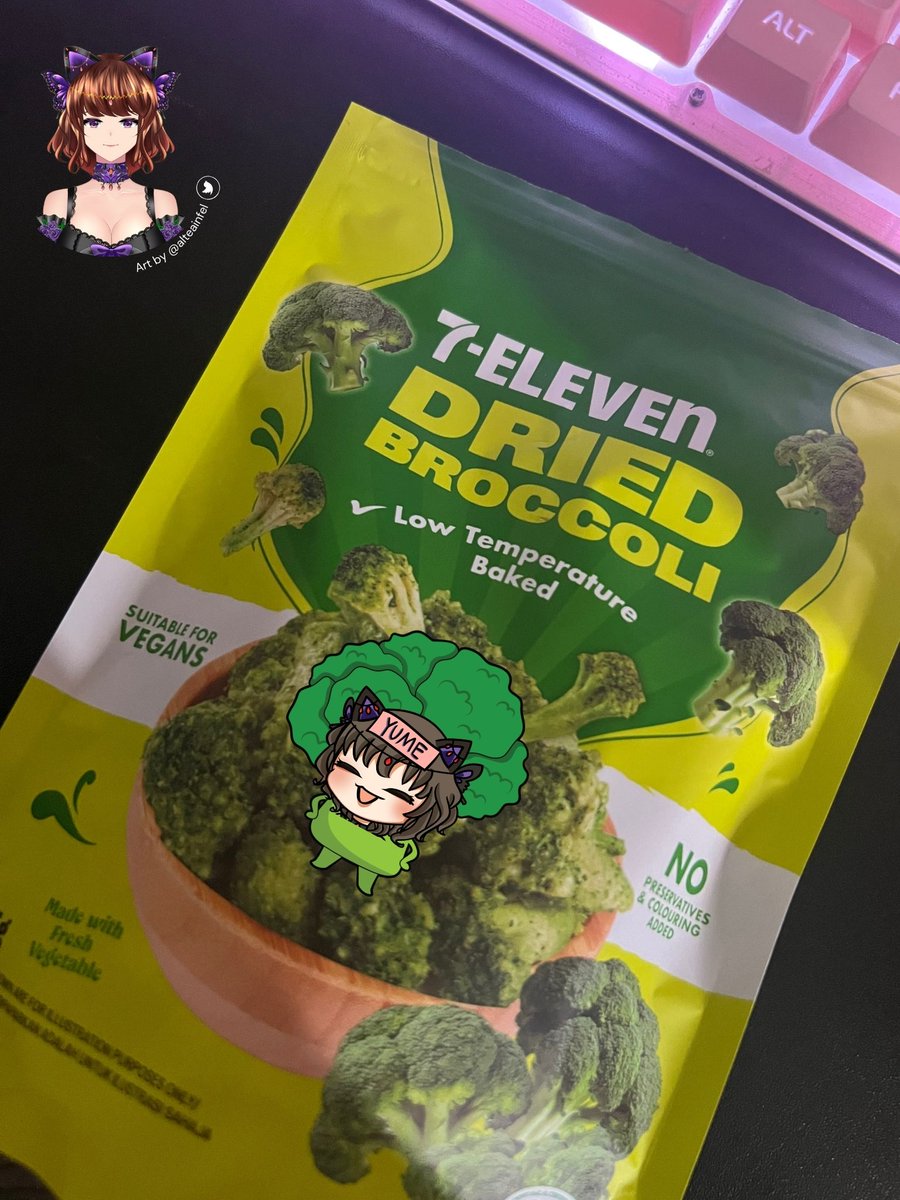 At this point, I think I should apply to be <a href="/7elevenmalaysia/">7-Eleven Malaysia</a> Dried Broccoli's Ambassador with the amount of packets I bought from them xD Maybe I should set up monthly order for this broccoli😂

#7ElevenDriedBroccoli #ENVtuber #MYVT #7Eleven #YumeHealthyBS #DriedYumeccoli