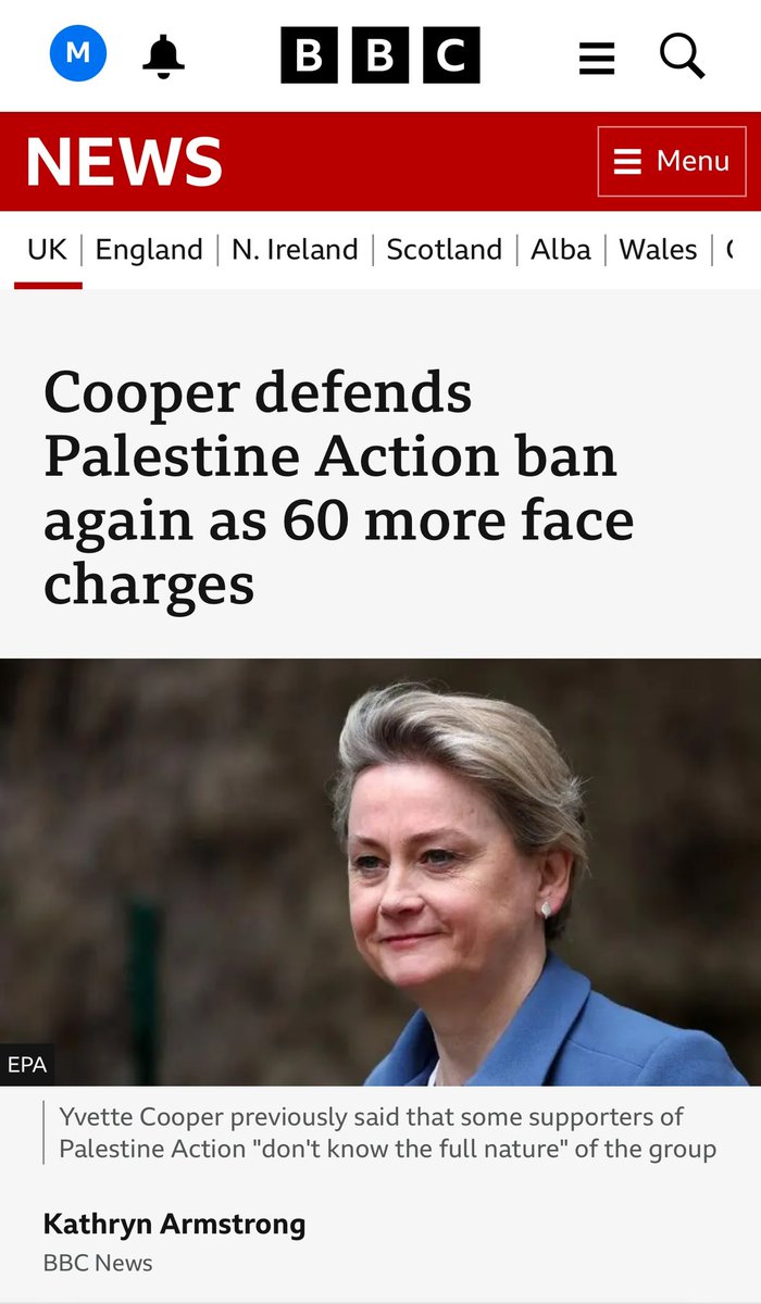 Has a single journalist at the BBC asked… Why is Yvette Cooper why are the British Government protecting Israeli arms factories building weapons of genocide in the UK?
