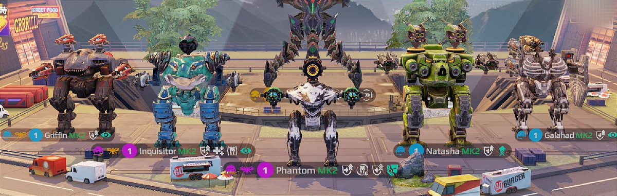 purple294_spl's tweet photo. 通常塗装だけど特殊版に見えるロボ編成、完成
#warrobots https://t.co/PLF7bQpwlc