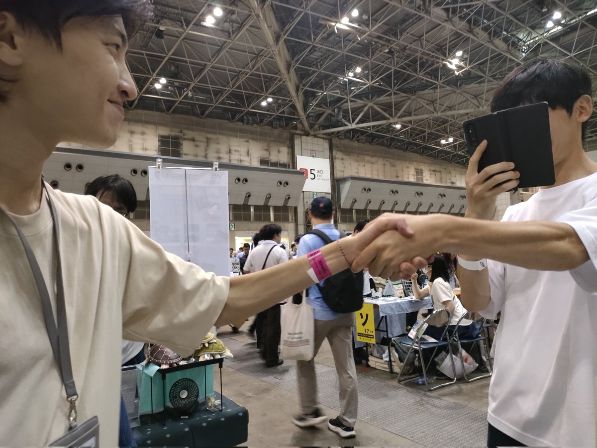 鉄番(てば)と握手！
#C106