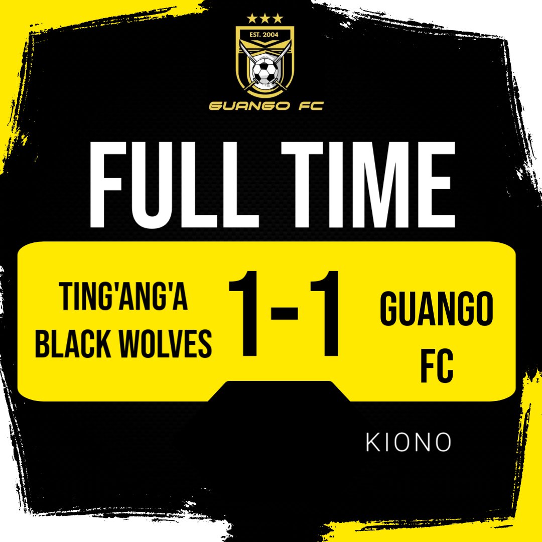 We have been awarded 3 points and 2 goals  for the game against Ting'ang'a Black wolves. 
They fielded an INELIGIBLE PLAYER