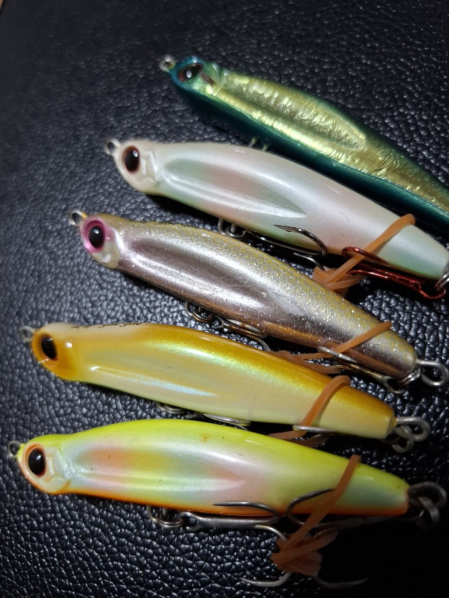 hiro197400's tweet image. ※まだルアー整理中
中層からボトムの釣りで使うヨレヨレ80✨

一つ釣れるパターンとしては..
最近上のレンジのルアーが多い→皆、そのレンジを叩きまくる→魚のレンジが下がる→釣れなくなる→先行者帰る→私が入る→深いレンジに魚いる→ヨレヨレハマル(笑)

昨年の秋の思い出(￣ー￣)
#ヨレヨレ