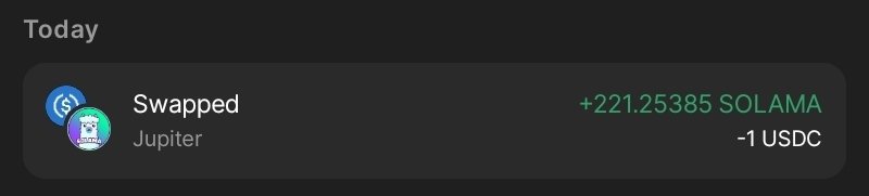 Day 260 (17.08.25)
$SOLAMA  <a href="/SolamaSPL/">SOLAMA | Solana Chain 🦙</a> 
Daily 1 USDC ($1) for SOLAMA coin until 2029
#SolamaArmy #SolamaDaily #DailyInvestIntl
#memecoin #cryptocurrency #crypto