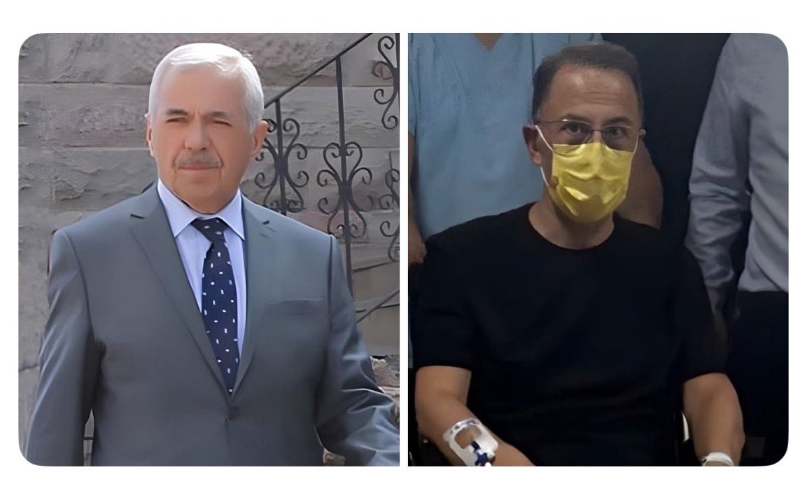 Soldaki AKP’li eski Keskin Belediye Başkanı Dede Yıldırım. Diyabet ve KOAH sebebiyle cezaevinden tahliye edildi.

Sağdaki 2 farklı kanser hastası Murat Çalık. 23 kilo kaybetmesine rağmen Adli Tıp Kurumu cezaevinde kalmasına karar verdi.

Bu hukuksuzluğu #Unutmadık. Hep beraber