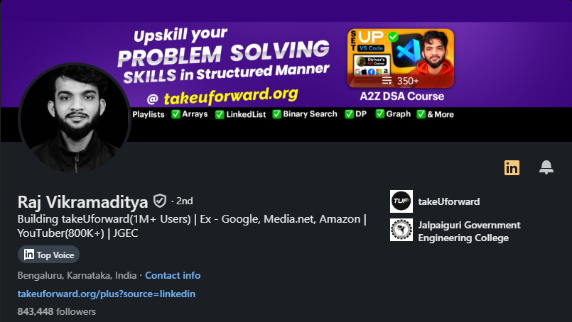 the_Sandeepkr's tweet photo. No any IIT or Big College/University Tag,
Still cleared @Google and big giants🙌
Just with consistency and hardwork.
Enough to give you a reason to start and do more.
@striver_79
#striverdsa #a2zdsa https://t.co/nYeZzavZXz