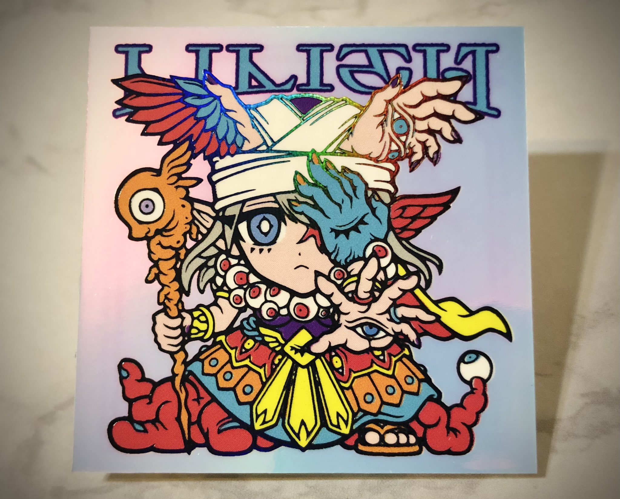 amo’s seal 武者駆雷主兜 ヘラクライスト 青 さん家祭り シール amo's seal 武者駆雷主兜 ヘラクライスト 青 さん家祭り シール