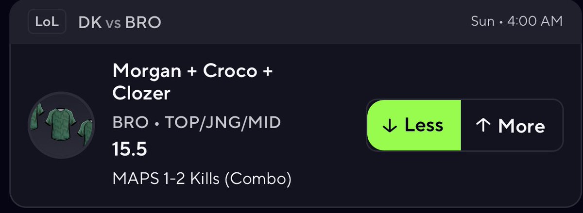 Esports Potd Nuke 👀😏

70 LIKES ILL DROP A PAIR 

The goat is back 

#PrizePicks